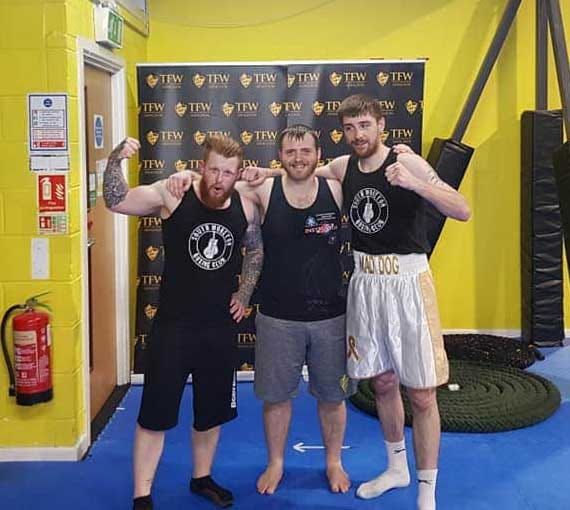 Jordan Squires training with a client